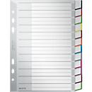Intercalaires en plastique avec onglets LEITZ, format A5, 12 feuilles