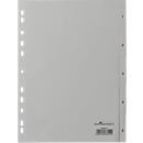 Intercalaires en plastique DURABLE, format A4 portrait, numérotés de 1 à 5, gris