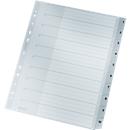 Intercalaires en plastique LEITZ®, numérotés 1-10 (10 feuilles), n° 1280