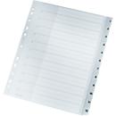 Intercalaires en plastique LEITZ®, numérotés 1-12 (12 feuilles), n° 1282