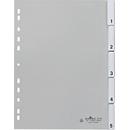 Intercalaires en PP avec onglets interchangeables DURABLE, numérotés de 1 à 5, gris