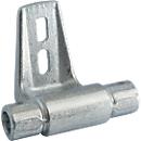 Intermediate bracket for installation of STABILO® Professional round tube ladder rail for shelves