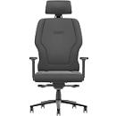 Interstuhl Bürostuhl XXL113, T-Armlehnen, Synchronmechanik, Schiebesitz, Kopfstütze, Lordosenstütze, Stoffbezug, schwarz/schwarz