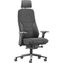 Interstuhl fauteuil pivotant TWENTYFOURis5 TF118, avec accoudoirs 5D T, mécanisme synchrone, soutien lombaire, appui-tête réglable, topper assise et dossier, noir