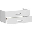 Inzet voor schuifladen ALICANTE, 2 schuifladen = 1 set, B 800 x D 400 x H 384 mm, lichtgrijs