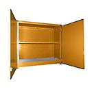 Isolierter Regalcontainer BAUER CEH 38-2, Stahl, Doppelflügeltor, B 4150 x T 1500 x H 3140 mm, weiß