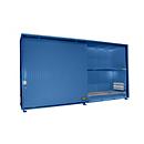Isolierter Regalcontainer BAUER CEH 59-2 IBC, Stahl, Schiebetor, B 6440 x T 1550 x H 3510 mm, blau