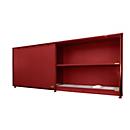 Isolierter Regalcontainer BAUER CEH 81-2, Stahl, Schiebetor, B 8400 x T 1550 x H 3190 mm, rot