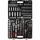 Jeu de clés à douille KS-Tools, 1/4"+3/8"+1/2", 12 pans, 255 pièces, dans un coffret de transport noir