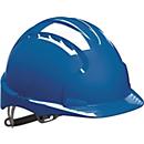 JSP Schutzhelm EVO®2, HDPE, EN 397, blau, 6-Punkt-Gurtsystem, OneTouch™ Gleitverschluss, Kopfumfang 53-64 cm