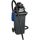 Juego completo de aspirador en seco y húmedo, sin toma para herramientas, incl. cubo de basura grande para 120 l, 1 filtro de cartucho y 1 filtro de vellón, azul