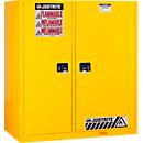 Justrite FM-Sicherheitsschrank Double-Duty Vertical Drum Sure-Grip® EX, bis 435 Liter, selbstschließende Türen, gelb