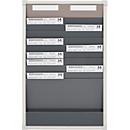 Kaarten-sorteerbord Eichner 9219 serie, ideaal voor A4, 2 kolommen, H 750 x B 490 mm