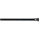 Kabelbinder wiederverwendbar, L 150 mm x B 7,6 mm, PA 6.6 schwarz, UV-stabilisiert, 100 Stück