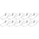 Kabelführungsbügel, verzinkt, aus Rundstahl, B 330 x T 90 mm, 10 Stück