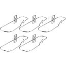 Kabelführungsbügel, verzinkt, aus Rundstahl, B 330 x T 90 mm, 5 Stück