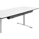 Kabelgoot, voor montage onder bureaus, B 1150 x D 150 x H 98 mm, recyclebaar vilt, donkergrijs/zwart