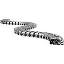 Kabelschlange Classic (cable management system), with floor outlet adapter, L 1250 mm, silver