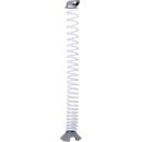 Kabelspirale, Ausziehhöhe 1300 mm, Ø 90 mm, vertikal bis zum Boden, universell, Kunststoff, transparent