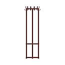 Kapstok Functionals KROK ROUND Maroon Red, 36 haken, parapluhouder met lekbak, staal/aluminium/kunststof, rood