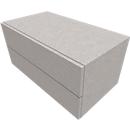 Kast SOLUS PLAY, 2 schuifladen, B 800 x D 440 x D 374 mm, ceramic grey