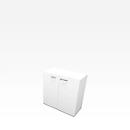 Kast X-TIME WORK, 2 ordnerhoogten, 860 x 430 x 860 mm, wit/wit