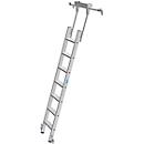 Kastenladder met treden, aluminium, verrijdbaar, 7 treden