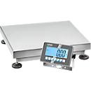 KERN SXC 100K-2L – Edelstahl-Plattformwaage, Wägebereich 150 kg, IP68, mit großem LCD-Display, Industrie 4.0