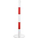 Kettingpaal, 2-delig, wit/rood