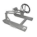 Kiepbak BAUER FD-H met hefcilinder, staal, B 1000 x D 1245 x H 475 mm, grijs