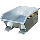 Kiepbak Bauer Mini type MGU 230, hoogte kiepzijde 350 mm, gegalvaniseerd