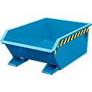 Kiepbak Bauer Mini type MGU 270, hoogte kiepzijde 350 mm, 270l inhoud, blauw
