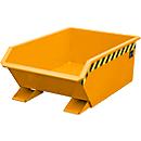Kiepbak Bauer Mini type MGU 270, hoogte kiepzijde 350 mm, 270l inhoud, oranje