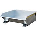 Kiepbak Bauer Mini type MGU 460, laag model, 460 l inhoud, gegalvaniseerd