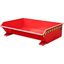 Kipp-Behälter Bauer Mini Typ MGU 610, besonders niedrige Bauhöhe, rot