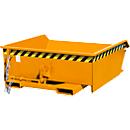 Kippbehälter Bauer Mini Typ MGU 460, niedrige Bauhöhe, 460 l Inhalt, orange
