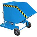 Kippbehälter mit Rollen Typ KW-ET 250, blau