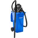 Kit complet aspirateur eau et poussières, avec prise pour outils, y compris poubelle grande capacité de 120 l, 1 filtre à cartouche &amp; 1 filtre en non-tissé, bleu