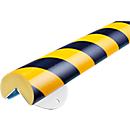 Kit de protection murale, type A+, unité de 1 m, jaune/noir