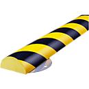 Kit de protection murale, type C+, unité de 1 m, jaune/noir