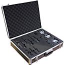 Kit radio PMR Kenwood TK-3501E, 3 pièces, sans licence, 16 canaux, jusqu'à 6 km, jusqu'à 20 h, IP54, dans une valise en aluminium, noir