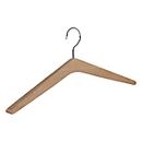 Kleerhanger - hout - L 450 mm - licht gelakt eikenhout - 4 stuks