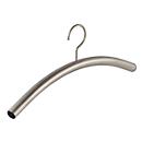 Kleerhanger - vernikkeld buisstaal - L 445 mm - donkergrijs - 4 stuks