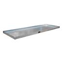 Kleingebindewanne Bauer KGW 5, Volumen 40 l, bis 150 kg, ohne Lochblechrost, B 1850 x T 600 x H 60 mm, Stahl verzinkt