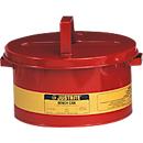 Kleinteilereiniger aus Stahlblech PREMIUM LINE, rot, ø 292 x H 149 mm, 8 l