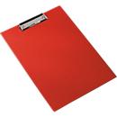 Klembord, A4, kunststof, met ophangoog, rood