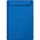 Klemmbrett MAUL MAULgo Recycling, A4, Klemmweite 8 mm, mit Papieranschlag links & Cliphalter für Schreibgeräte, 90 % Recycling-Kunststoff, blau