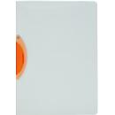 Klemmhefter Kolma Easy Plus, A4, für bis zu 30 Blatt, transparenter KolmaFlex-Kunststoff, mit roter Klemme