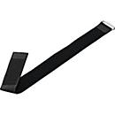 Klettbinder mit Metallöse, L 700 x B 50 mm, PA schwarz, für Ø 150 mm, 10 Stück/Btl., temperaturbeständig -40°C bis +85°C