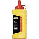 Klopkrijt, rood, watervast, licht oplosbaar, in plastic fles, inhoud 1000 g, 6 stuks